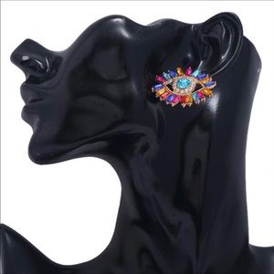 New Evil Eye multi color earrings